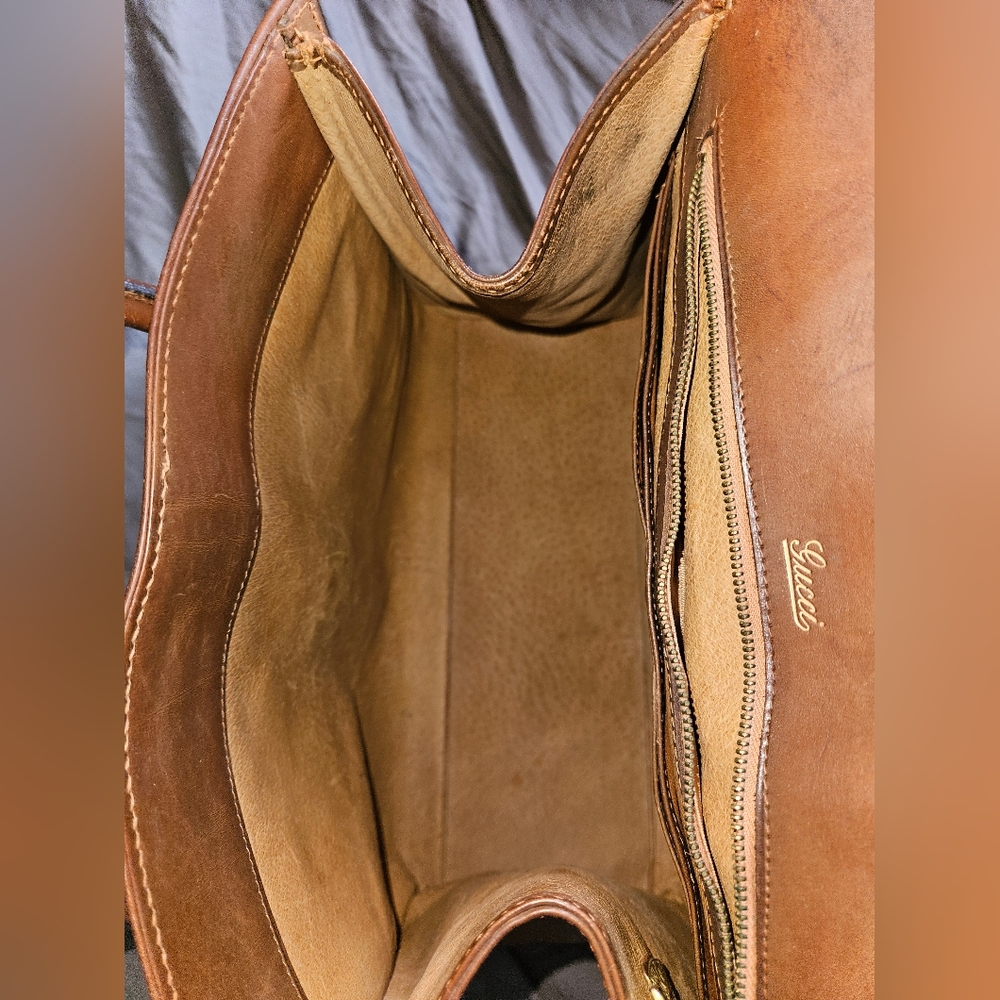 Vintage Gucci Satchel Handbag - Picture 7 of 10